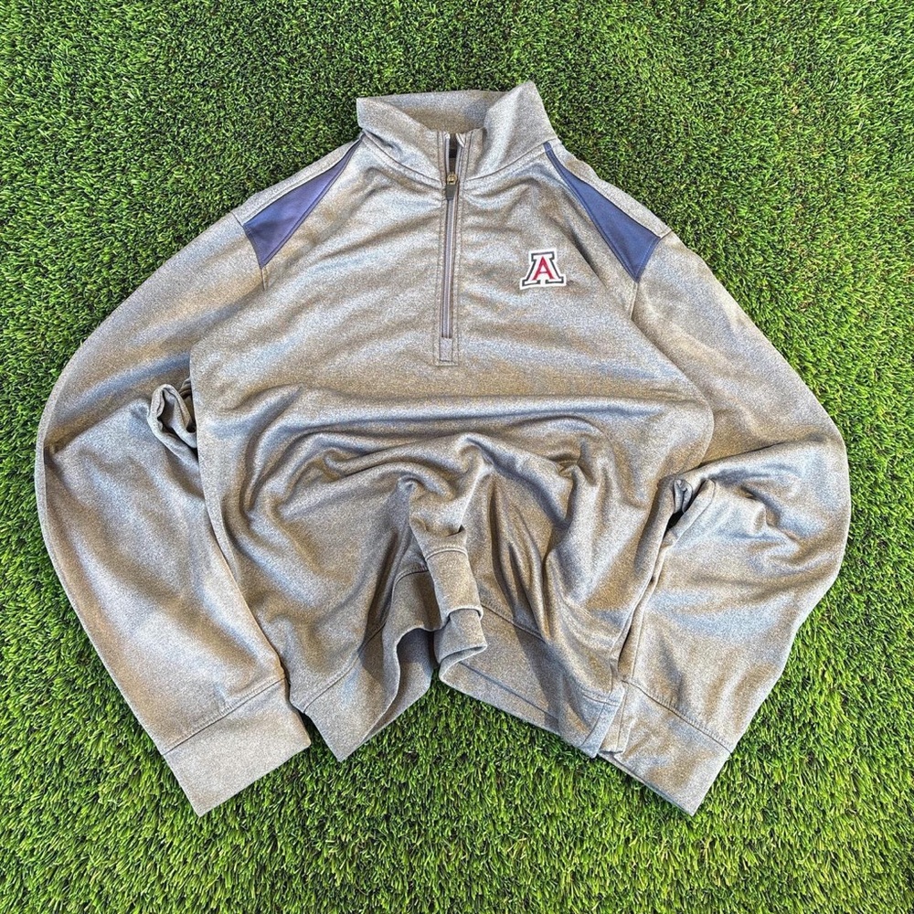 Gray Quarter-Zip Sweater